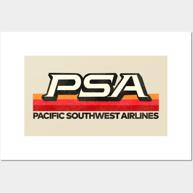 Defunct PSA Airlines 70s 80s Pacific / California Wall Art by darklordpug